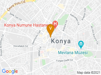 map of Konya Chamber of Commerce