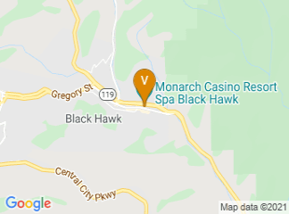 map of Monarch Casino Resort Spa Black Hawk