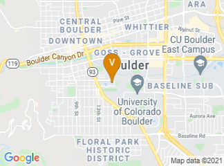 map of Macky Auditorium Concert Hall