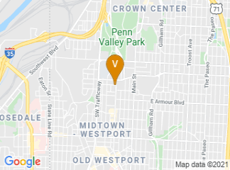 map of Veterans of Foreign Wars National Headquarters