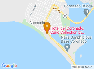 map of Del Coronado Travel