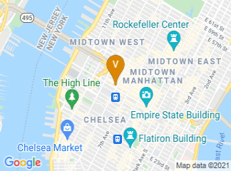 map of The New Yorker Hotel