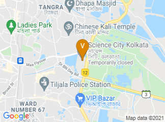 map of Science City Kolkata