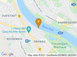 map of Quay Bonn-Bundeshaus