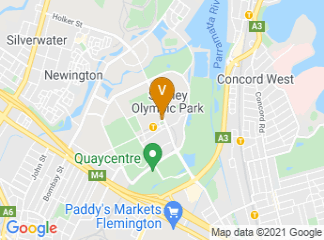 map of Sydney Olympic Park