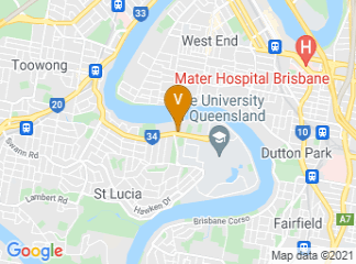 map of The University of Queensland-Saint Lucia Campus