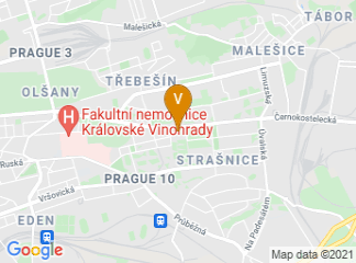 map of Comfort Hotel Prague City East