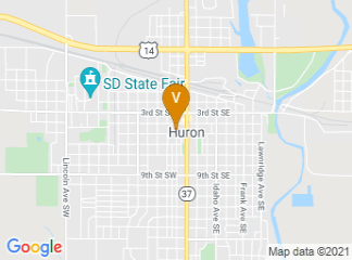 map of Crossroads Hotel-Huron Event Center