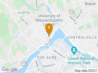 map of University of Massachusetts Lowell