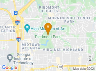 map of Piedmont Park