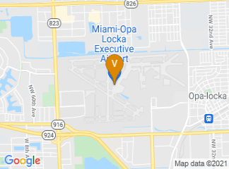 map of Miami-Opa Locka Executive Airport