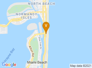map of Hilton Cabana Miami Beach