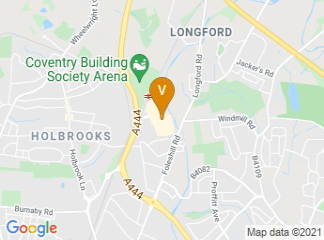 map of Coventry Building Society Coventry, Arena Retail Park
