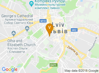 map of Lviv Art Palace