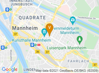 map of Leonardo Royal Hotel Mannheim