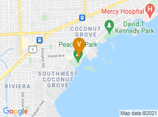 map of The Woman's Club of Coconut Grove