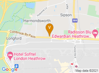 map of Hyatt Place London Heathrow Airport