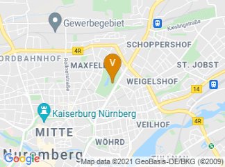map of PARKS Nürnberg