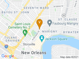map of The George and Joyce Wein Jazz & Heritage Center