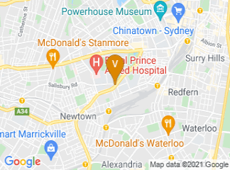 map of Moore Theological College