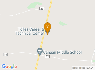 map of Tolles Career & Technical Center