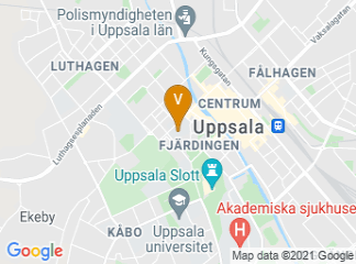 map of Uppsala University Main Building