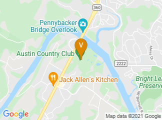 map of Austin Country Club