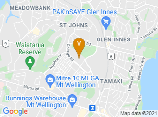 map of Auckland Netball Centre