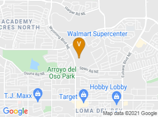 map of Jewish Community Center of Greater Albuquerque