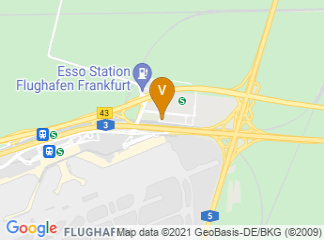 map of b'mine hotel Frankfurt