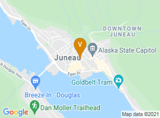 map of Juneau's Elizabeth Peratrovich Hall -