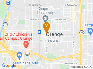 map of Orange International Street Fair