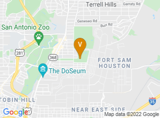 map of San Antonio Botanical Garden