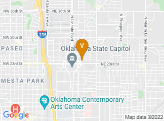 map of Oklahoma History Center