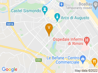 map of Convention Bureau of the Rimini Riviera