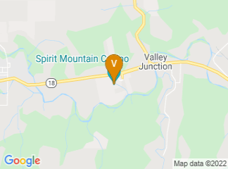 map of Spirit Mountain Casino