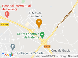 map of AIMPLAS Instituto Tecnológico del Plástico