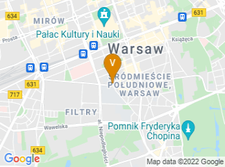 map of Nobu Hotel Warsaw