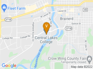 map of Central Lakes College