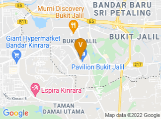 map of Pavilion Bukit Jalil Exhibition Centre