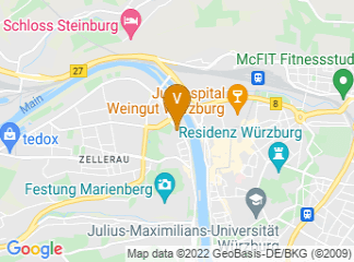 map of Kontakt: Balthasar Neumann Saal - Ihr Veranstaltungsraum in Würzburg