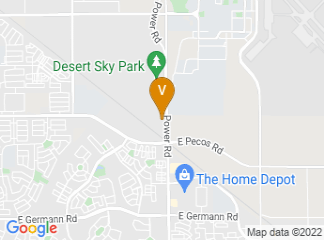 map of Gilbert Public Safety Training Facility