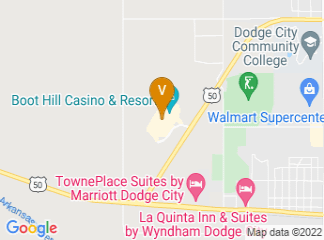 map of United Wireless Arena and the Boot Hill Casino & Resort Conference Center
