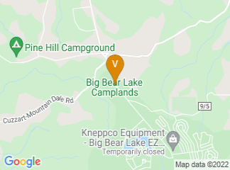 map of Big Bear Lake Camplands