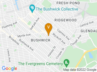 map of Brooklyn Public Library - Washington Irving Branch