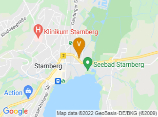 map of Hotel Vier Jahreszeiten Starnberg