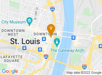 map of Federal Reserve Bank of St Louis