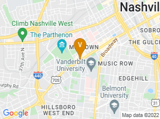 map of Homewood Suites by Hilton Nashville Vanderbilt, TN