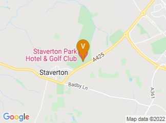 map of Staverton Park Hotel & Golf Club