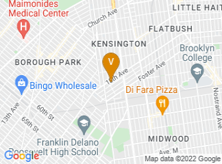 map of Brooklyn Public Library - Kensington Branch